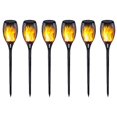 thumbnail image 2 of 12 Uds. Lámpara Antorcha LED Impermeable Con Llama Solar para Jardín Al Aire Libre Patio, 2 of 9