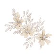 thumbnail image 2 of Strass Fleurs Épingle à Cheveux Fait à la Main Coiffe d'Or Mariage Coiffure Accessoires pour les Femmes, 2 of 2