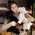 thumbnail image 4 of Sioweci Standing Goat Plush Toy Black White Goat Plushie Stuffed Animal Doll Pillow Home Office Bedroom Decoration Kids Adults Christmas Birthday Gift Black M, 4 of 13