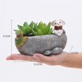 thumbnail image 3 of [CLEARANCE sales]Small Panqu Flower Pot-Book Fun Rabbit, 3 of 6
