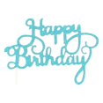 thumbnail image 1 of Letras acrílicas Billuyoard de feliz cumpleaños decoración de tarta azul, 1 of 6