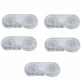 thumbnail image 1 of CHICHUMID 5 Pcs Verrou de Porte de Réfrigérateur Verrous de Sécurité Modélisation Simple Transparente pour Portes de Placard, 1 of 8