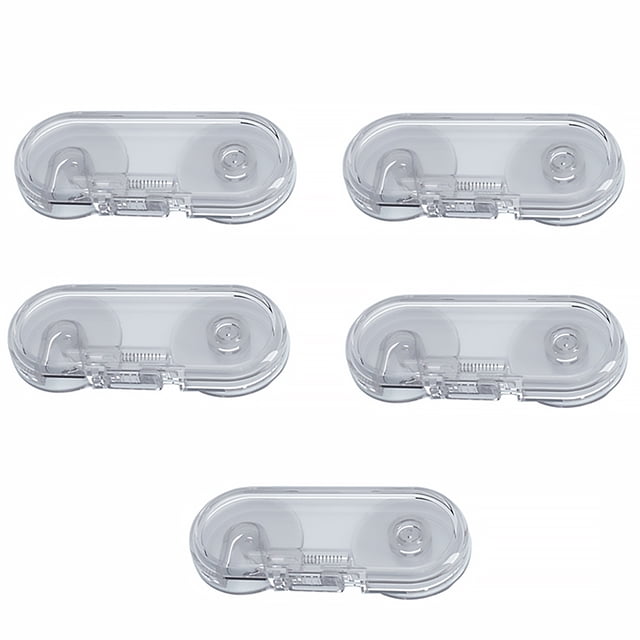 CHICHUMID 5 Pcs Verrou de Porte de Réfrigérateur Verrous de Sécurité Modélisation Simple Transparente pour Portes de Placard
