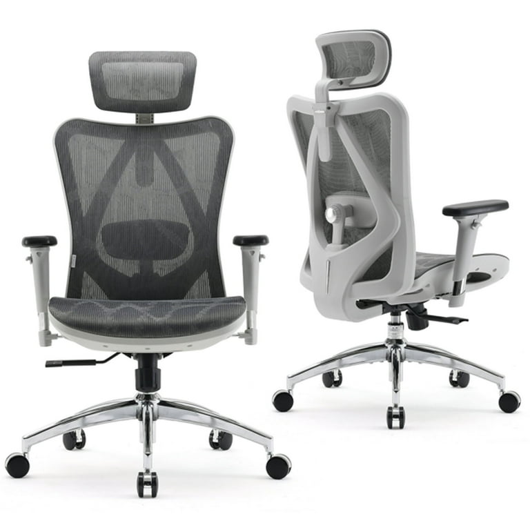 Sihoo M57 High Back Ergonomic Office Mesh Chair, Light Gray photo 1