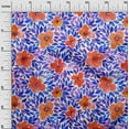 thumbnail image 3 of oneOone Cotton Cambric Purple Fabric Florals Dress Material Fabric Print Fabric By The Yard 56 Inch Wide, 3 of 6