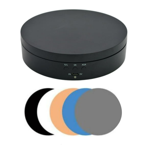 lanema Motorized Rotating Turntable Photography Rotating Display Stand Revolving Stand for Jewelry, Model, Collectible Display
