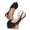 Black, variant on Women's Bowknot Pointed Toe Slingback Flats Adjustable Ankle Strap Low Heel Flock Upper Casual Shoes
