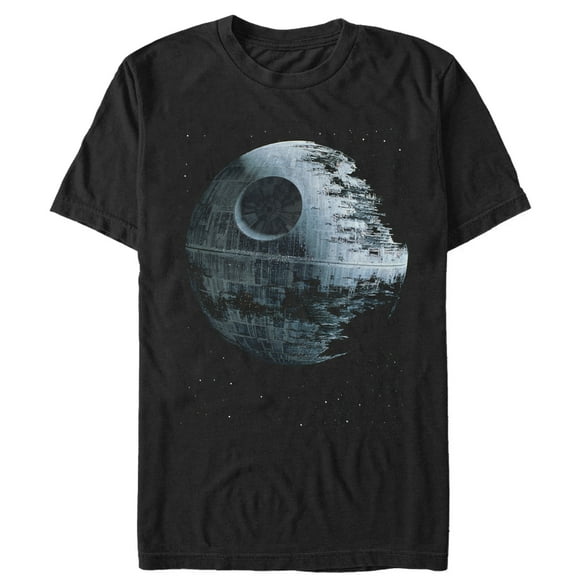 Men's Star Wars Death Star  Graphic Tee Black Large
