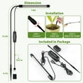thumbnail image 2 of Grow Light for Indoor Plants Growing K Full Spectrum Gooseneck Plant Lamp for Seedlings Succulents Auto On/Off Timer Function & Dimming, 2 of 6