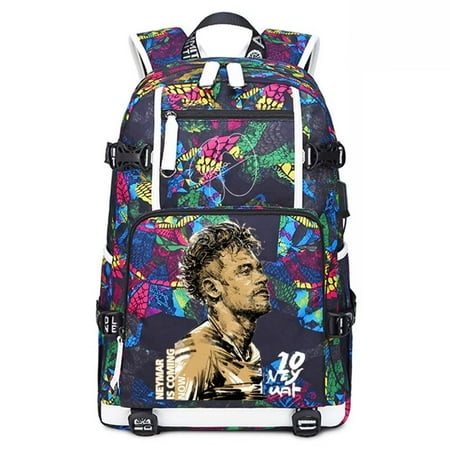 FANwenfeng Soccer N-eymar Multifunction Backpack Travel Taptop Daypack Fans Bag For Men Women (P-3) FANwenfeng Soccer N-eymar Multifunction Backpack Travel Taptop Daypack Fans Bag For Men Women (P-3)