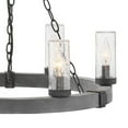 thumbnail image 3 of 6 Light Medium Outdoor Hanging Lantern In Rustic Style 24 Inches Wide By 23.25 Inches High-Aged Zinc Finish-Led Lamping Type-12 Voltage Hinkley, 3 of 6
