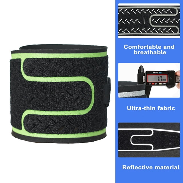 LJNYFDC Bracelet Haute Résistance 1 Paire Bande Réfléchissante de Sport Bracelet Large Réglable pour Main Jambe pour Basketball Extérieur Course de Nuit Avertissement