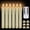 Ivory, variant on YEAHOME 6 Pack Flameless LED Taper Candles, 6.6 in White Battery Operated Candlesticks with Remote, Timer & Dimmer, Flickering Flame