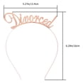 thumbnail image 4 of 2pcs Mujeres divorciada Party Decorative Hoots Hoops Tocado (oro + oro rosa), 4 of 7
