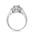 thumbnail image 2 of Bague de Fiançailles Halo 2 Carats Solitaire Ronde Or 14k Brillant, 2 of 4