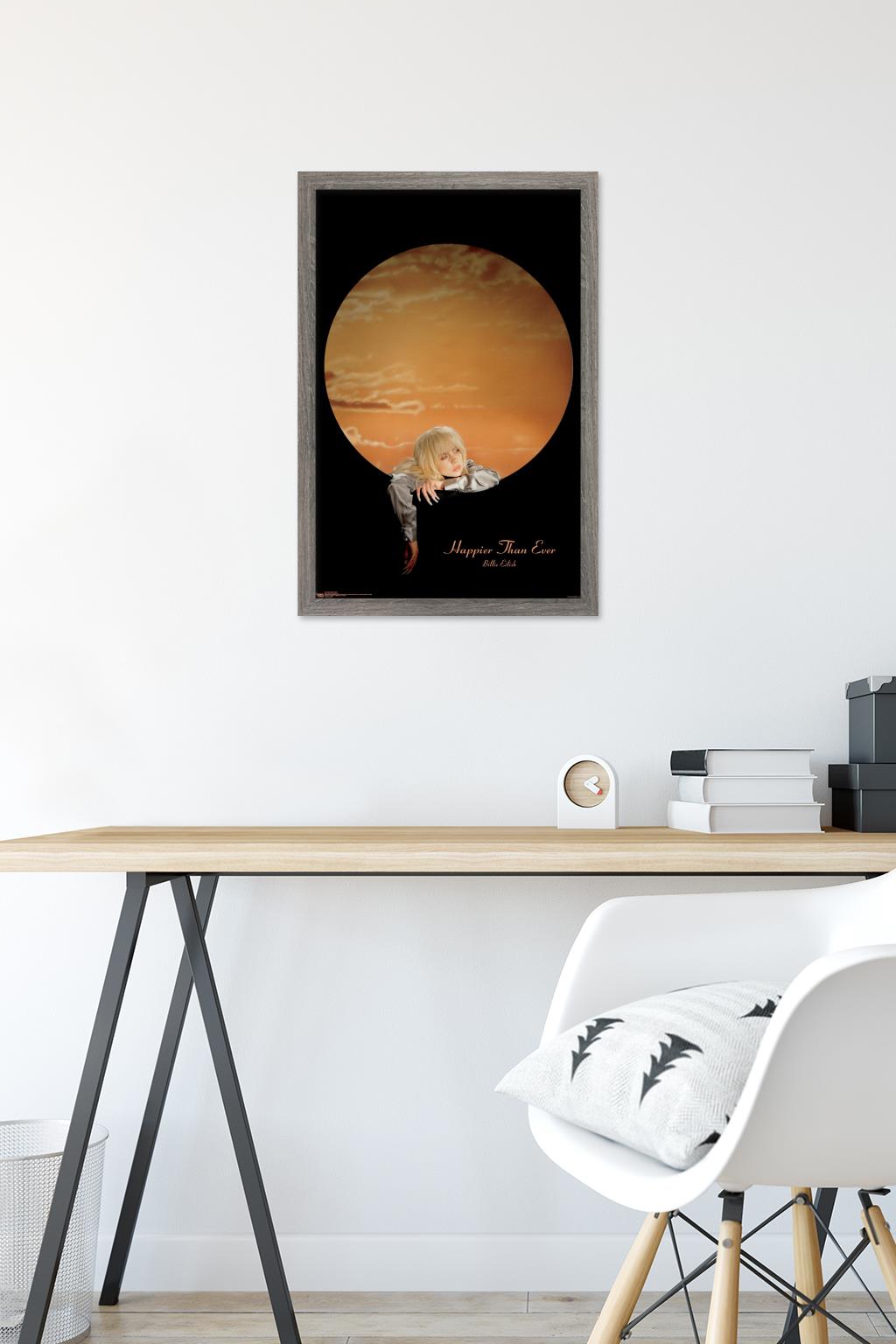 Billie Eilish - Moon Wall Poster, 14.725" x 22.375" Framed