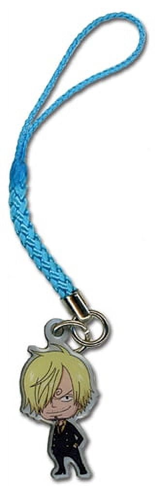 Cell Phone Charm - One Piece - New Chibi Sanji SD Metal Anime Licensed ge17094