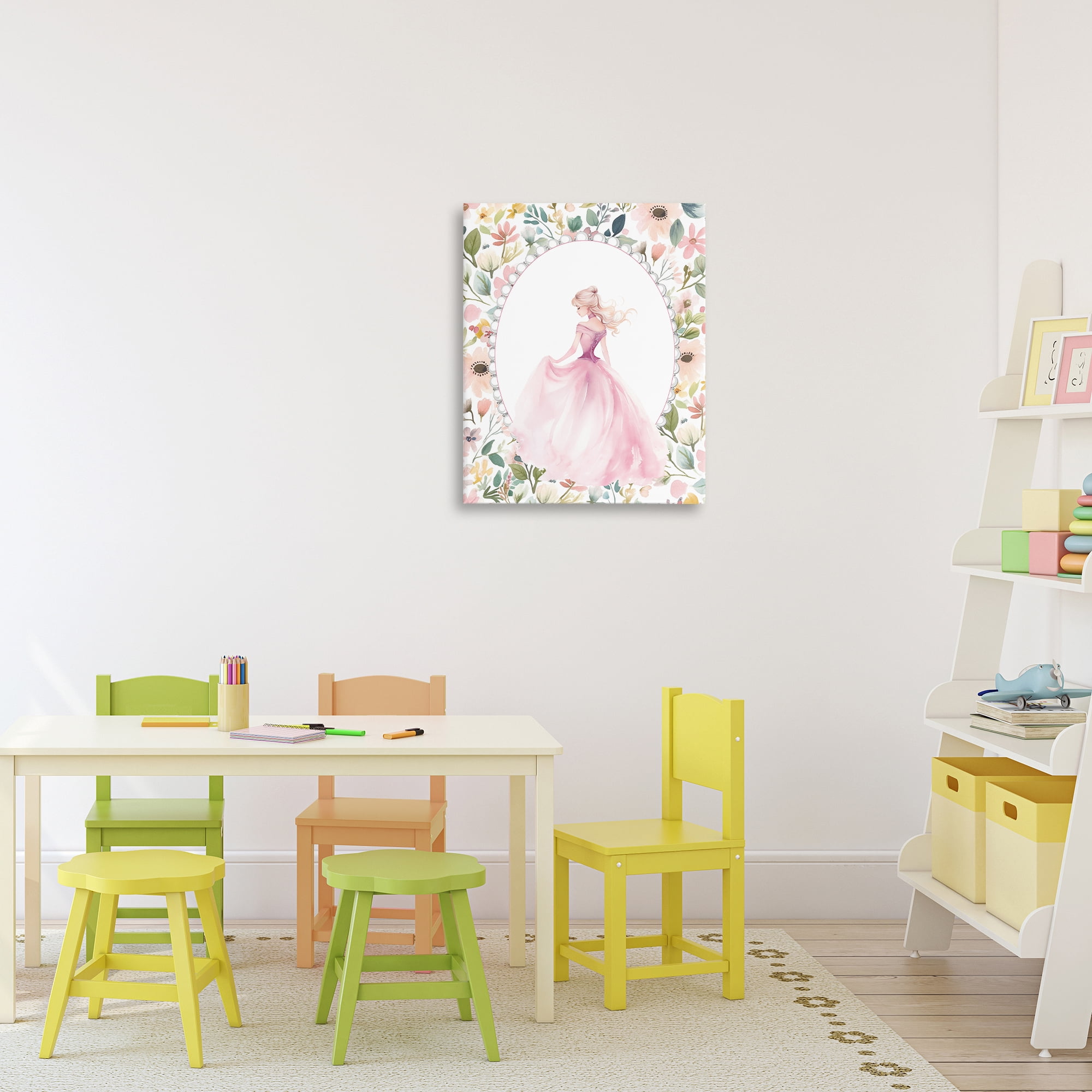 Stupell Industries Graceful Princess Love Canvas Wall Art, design by Christine Simpson Art