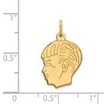 thumbnail image 2 of Beautiful 14k .011 Depth Engravable Boy Head Charm, 2 of 2