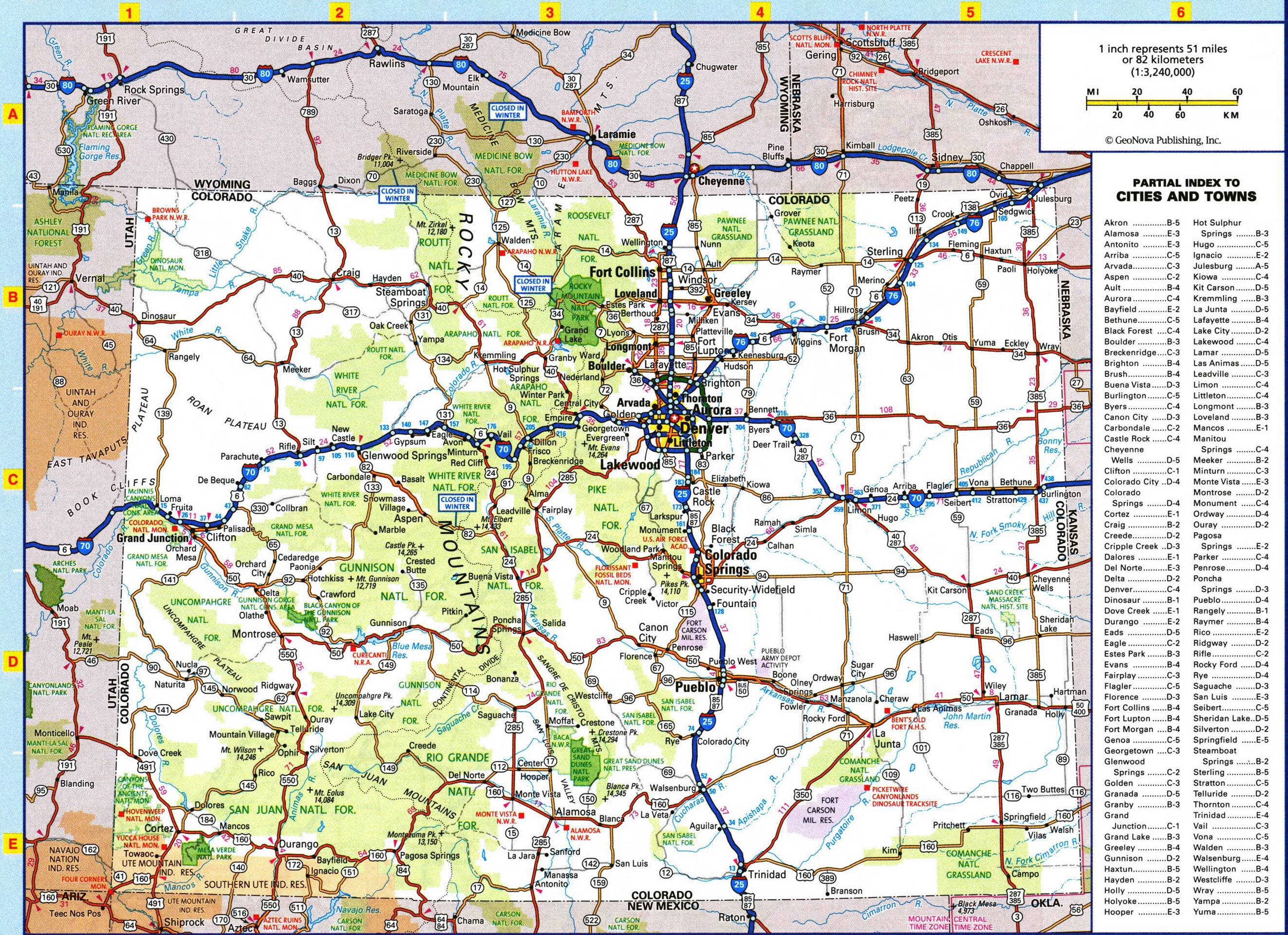 Road Map Of Colorado