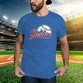 thumbnail image 2 of NLLSHGJ Mens Button up Shirts Long Sleeve Fall Colors Men‘S Classical City Apparel for Baseball Fans Short Sleeve Shirt Cityscape Skyline Shirt Mens Flannel Shirts Long Sleeve Blue Vacation Shirts Men, 2 of 4