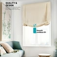 thumbnail image 5 of Chicology Cordless Roman Shades, Ivory (Tulip), 39"W X 64"H, 5 of 6