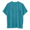 thumbnail image 4 of EQWLJWE Hauts pour Femmes Tops Summer pour Femmes Pull à Manches Courtes Imprimé Casual Mode Femme, 4 of 5