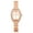 rosegold, variant on Women's Analog Quartz Square Case Rhinestones Watch: Detachable Stainless steel Strap Bar scale Dial