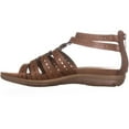 thumbnail image 3 of womens baretraps kaiser strappy flat sandals, brush brown, 3 of 6