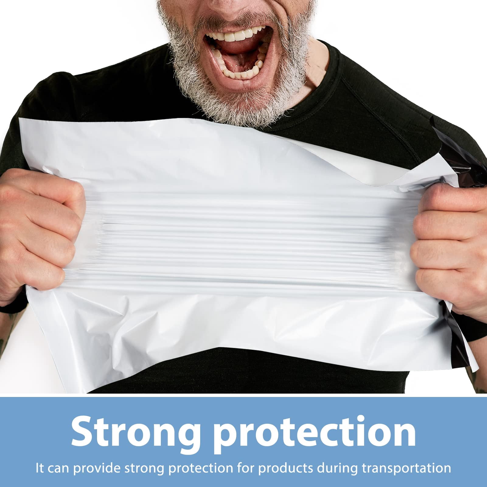 Bulk Poly Mailers 10x13 1000Pcs, Self Adhesive Shipping Bags for Clothing Cosmetics, Opaque Mailing Envelopes, White
