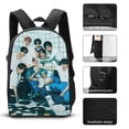 thumbnail image 3 of 3PCS SKZ Stray Korea Ki Backpack Set Large Capacity Bookpacks With Lunch Box Pencil Case 17In Backpack Set, 3 of 8