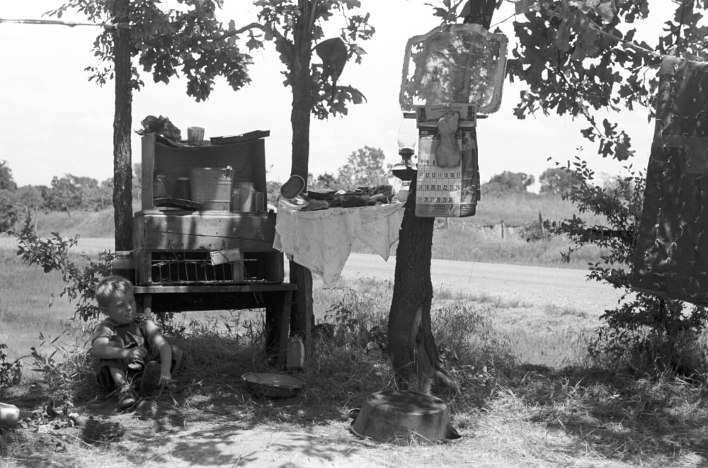 Squatter'S Camp, 1939. /Na Child Of A Family Of Squatters At Their Camp