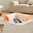 thumbnail image 1 of Túnel para gatos con pelota de juguete, escondite extraíble, centro de actividades para gatos, suministros para mascotas, animales pequeños, gatos de Cuadrado y S, 1 of 8