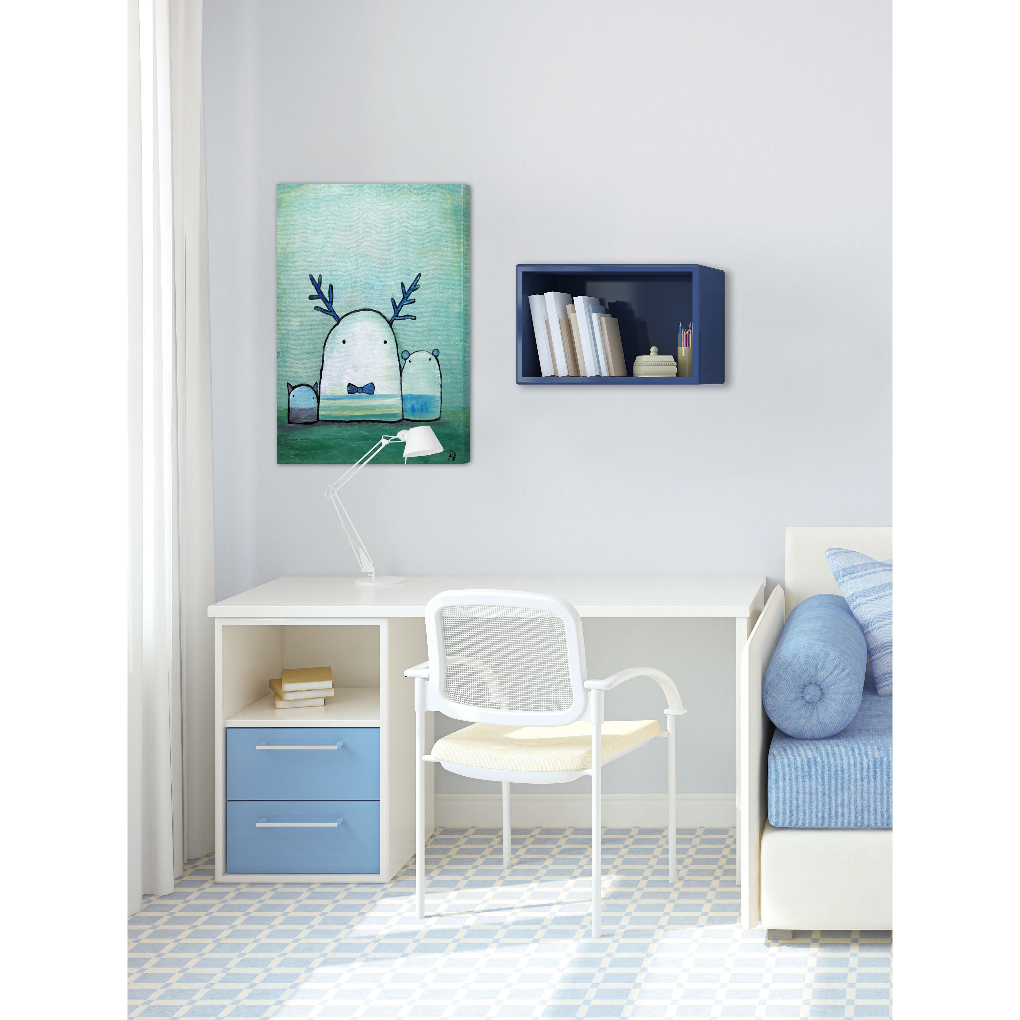 Marmont Hill "Oop Bop and Dawdle" by Andrea Doss Painting Print on Wrapped Canvas