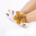 thumbnail image 4 of GYRATEDREAM Infant Baby Girls Summer Flower Sandals Open-Toed Shoes Soft Non-Slip Sole Princess Flat Shoes 0-18 Months, 4 of 9