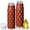 Orange and Brown Checkered Pattern, variant on Blue and Black Checkered Pattern Bullet Tumbler, Vacuum Insulated Novelty Travel Tumbler 360° Seamless Print Gifts Ideas for Teens Adults Office Workers Teachers