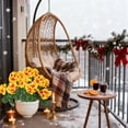 thumbnail image 3 of Artificial 5-Stem Geraniums, Realistic Silk Flowers, Greenery Bushes for Outdoor/Indoor Decor, Window Boxes, Hanging Planters, Porch & Home (Size/Color as Pictured), 3 of 3