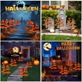 thumbnail image 6 of Fufafayo under $5 20 LED Halloween Solar Pumpkin Stake Lights for Outdoor Decor, Orange Jack O Lantern Pumpkins Solar Pathway Lights for All Saints' Day Gravestone Garden Lawn Yard, 6 of 6