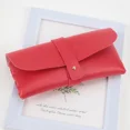 thumbnail image 1 of Mode Femmes PU Lunettes en Cuir Sac Lunettes de Soleil de Lecture Housse de Protection Pochette Lunettes Protection Housse Accessoire Rouge, 1 of 6