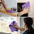 thumbnail image 4 of MR.Siga Microfiber Cleaning Cloths, All-Purpose Microfiber Towels, Streak Free Cleaning Rags, Pack of 12, Purple, Size 32 x 32 cm(12.6 x 12.6 inch), 4 of 7
