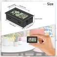 thumbnail image 4 of 3-Pack Mini Digital LCD Thermometer Hygrometer for Home, Office, Reptiles - Measures -50 to 70℃ 10-99% RH, 4 of 5