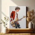 thumbnail image 6 of Bass Guitarist Canvas Print Wall Art for Living Room Bedroom Music Room Studio Office Bar Cafe Decor, 6 of 8