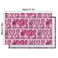 thumbnail image 6 of Pink Breast Cancer and Love Summer Placemats Table Placemats Set Of 4-Linen Kitchen Washable Placemats Table Mats 11.8"x17.7" Non-Slip Heat Resistant, 6 of 6