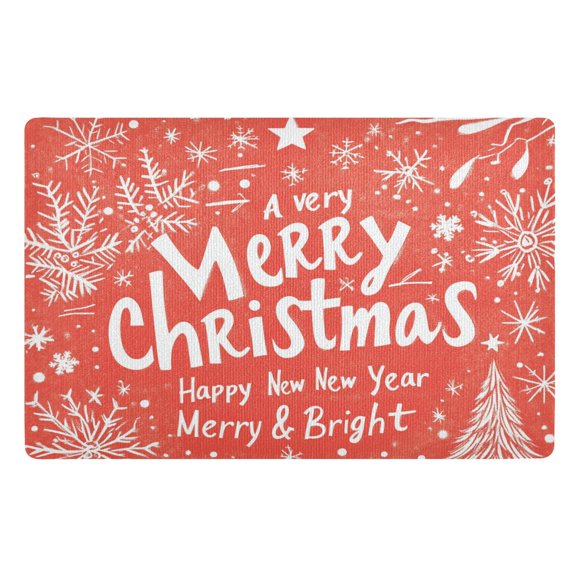 BZSMCE Floor Mats 32x20in Full Pattern for Christmas Day Creativity Doormats