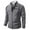 Gray, variant on Men's Sweater Jackets Full Zipper Turtleneck Long Sleeve Striped Cardigan Casual Warm Stretchy Knit Fall Winter Outwear Fashion Outfit