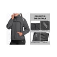 thumbnail image 2 of Little Donkey Andy Women Lightweight Running Jacket 2 Pieces Set, Full Zip Track Sports Suits for Cycling, UV Protection (Gray XS), 2 of 7