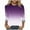 Purple, variant on Vetsdori 3/4 Sleeve Tops for Ladies Tunic Plus Size Pullover Trendy,Dressy Round Neck Lightweight Juniors T-shirts Summer