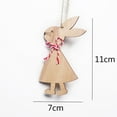 thumbnail image 2 of 3PCS DIY Home Decorations Party Supplies Easter Ornaments Easter Rabbit Cute Bunny Wood Crafts 3PCS STYLE 2, 2 of 8