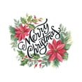 thumbnail image 2 of Arthurs, Diane 24x19 White Modern Wood Framed Museum Art Print Titled - Merry Christmas Wreath, 2 of 4