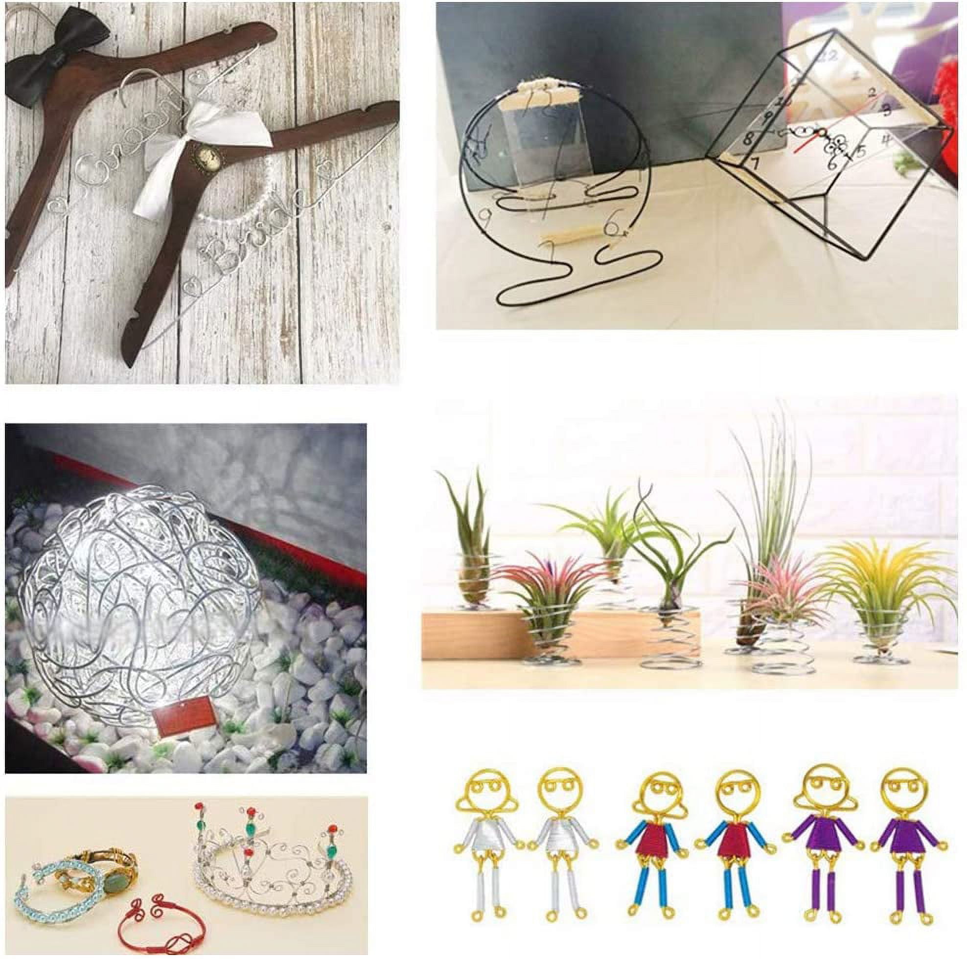 52Feet 6 Gauge Silver Aluminum Wire Bendable Metal Sculpting Wire for Bonsai Trees Floral Skeleton Making Home Decors and Other Arts Crafts Making